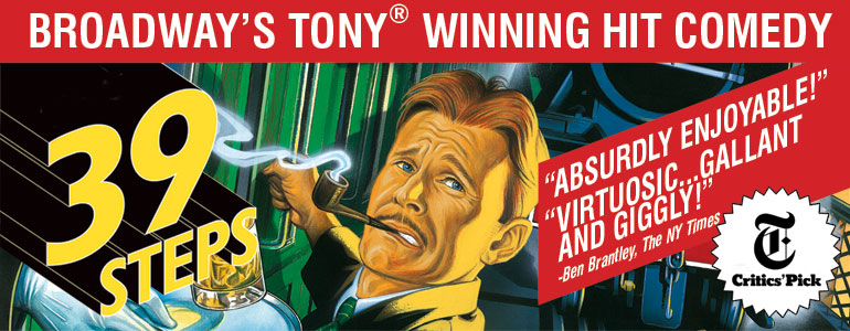 The Sunday Giveaway: Two tickets to 39 Steps Off Broadway!