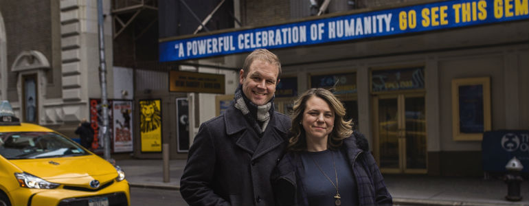 Podcast Episode 123 – Tony Nominated Writers of Come From Away, Irene Sankoff and David Hein